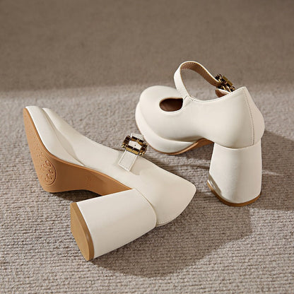 Monroe | French Mary Jane Heels