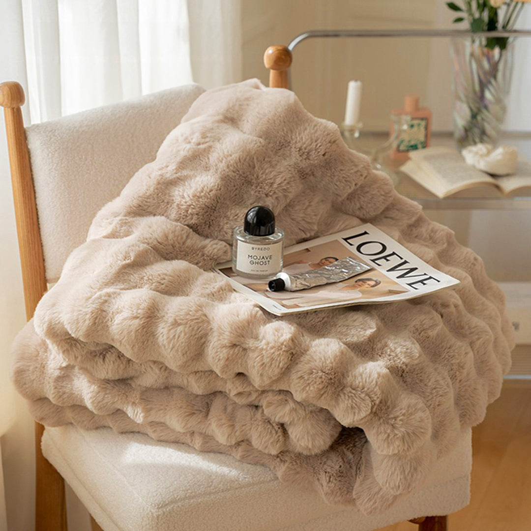 Toscana™ Rabbit Faux-Fur Blanket Throw