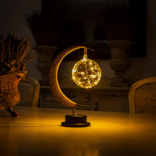 TwinkleTree | Crescent Moon Fairylight Lamp