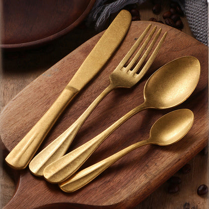 Silversmith™ Stone-Finish Silverware Set (24pcs)