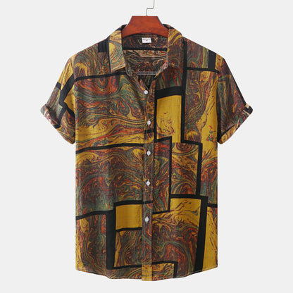 Claude Monet Vintage Ethnic Vacation Shirt