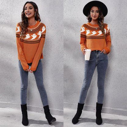 Pumpkins™ Halloween Ghost Pullover Sweater