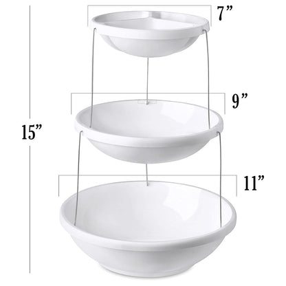 Three Tiered Collapsible Party Tray