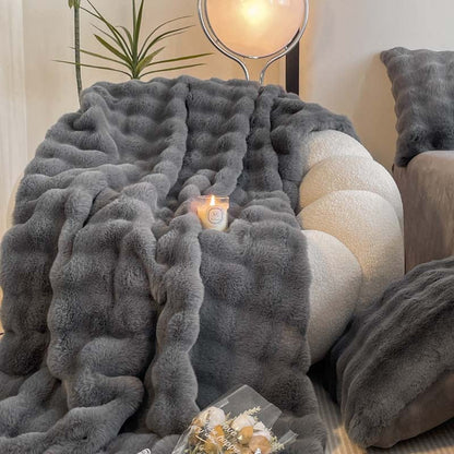 Toscana™ Rabbit Faux-Fur Blanket Throw