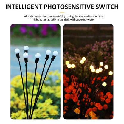 DesignTod® Solar Firefly Garden Light