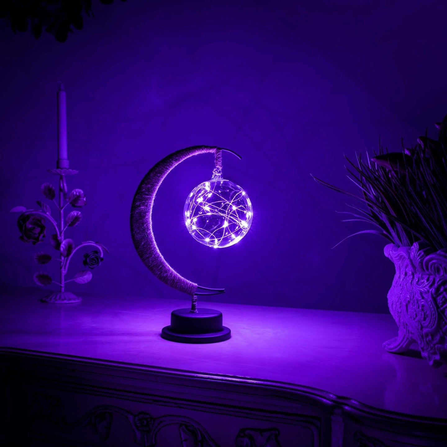 TwinkleTree | Crescent Moon Fairylight Lamp